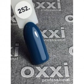Гель-лак OXXI Professional №252 (темный бирюзовый, эмаль), 8 мл
