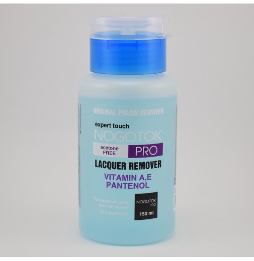 Nogotok Lacquer Remover жидкость для снятия лака без ацетона с помпой (150мл)