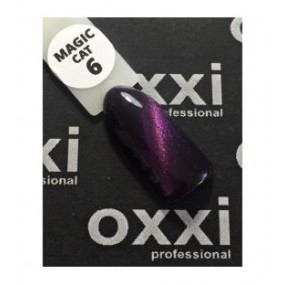 Гель-лак OXXI magic cat №006 (фиолетовый, с сиреневым магнитным бликом) , 8 мл