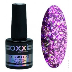 Гель-лаки OXXI Star Gel №006 (фиолетовый, с блестками и слюдой), 10 мл