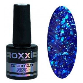 Гель-лаки OXXI Star Gel №008 (синий, с блестками и слюдой), 10 мл