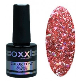 Гель лак Oxxi STAR GEL №011(персиково-розовый, с блестками) Oxxi Professional
