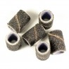 D.I.S Nails одноразовые цилиндрические насадки диаметр 6 мм (150 грит) black, 100 шт.