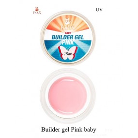F.O.X Гель конструирующий builder gel pink baby, 15 мл
