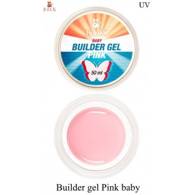 F.O.X Гель конструирующий builder gel pink baby, 50 мл