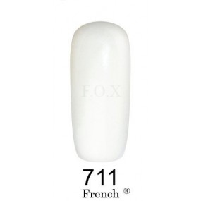 Гель-лак F.O.X. 6 мл French 711 белый эмаль