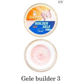 Гель-желе F.O.X № 3 кремово-розовый нежный (Gele Builder Gel № 3) 15мл