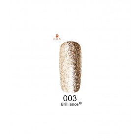 Гель-лак F.O.X Brilliance №003 (Золотой), 6 мл