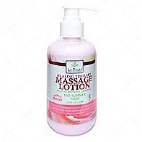 LA PALM Healing Therapy Massage Lotion, Rose - Терапевтический лосьон для рук и ног, Летняя  Роза, 236 мл