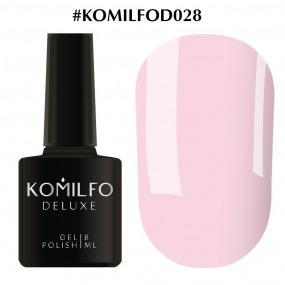 Гель-лак Komilfo Deluxe Series №D028 (світлий рожево-ліловий, емаль), 8 мл