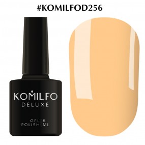 Гель-лак Komilfo Deluxe Series №D256 (светло-оранжевый, эмаль), 8 мл
