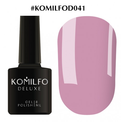 Гель-лак Komilfo Deluxe Series №D041 (розово-лиловый, эмаль), 8 мл