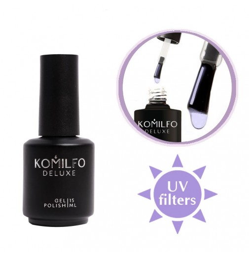 Komilfo No Wipe UV Top - топ для гель-лаку без липкого шару з УФ-фільтрами, 15 мл