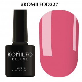 Гель-лак Komilfo Deluxe Series №D227 (рожево-кораловий, емаль), 8 мл