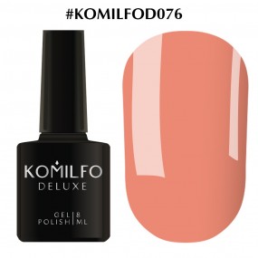 Гель-лак Komilfo Deluxe Series №D076 (персиково-розовый, эмаль), 8 мл