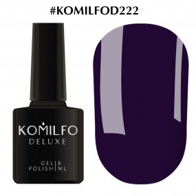 Гель-лак Komilfo Deluxe Series №D222 (фиолетово-синий, эмаль), 8 мл