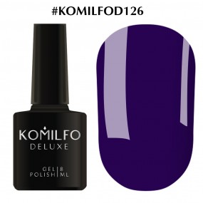 Гель-лак Komilfo Deluxe Series №D126 (темно-синий, эмаль), 8 мл