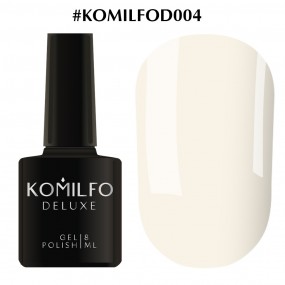 Гель-лак Komilfo Deluxe Series №D004 (кремово-серый, эмаль), 8 мл