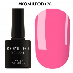 Гель-лак Komilfo Deluxe Series №D176 (ніжно-рожевий, емаль), 8 мл