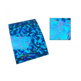 Komilfo С00001 - металлизированные наклейки для ногтей, синие (для дизайна "жидкие камни")