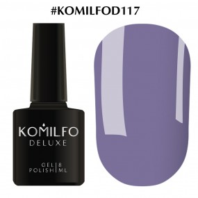 Гель-лак Komilfo Deluxe Series №D117 (світло-синій, емаль), 8 мл
