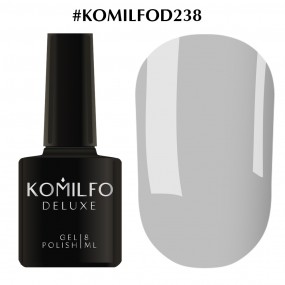Гель-лак Komilfo Deluxe Series №D238 (блакитно-сірий, емаль), 8 мл