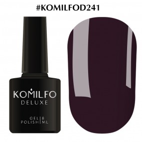 Гель-лак Komilfo Deluxe Series №D241 (темно-фиолетовый, эмаль), 8 мл