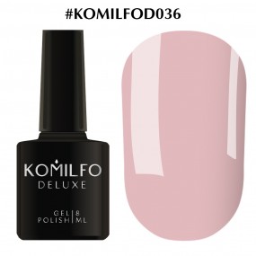 Гель-лак Komilfo Deluxe Series №D036 (світло- рожеве какао, емаль), 8 мл