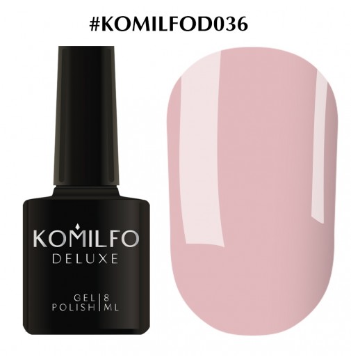 Гель-лак Komilfo Deluxe Series №D036 (светло- розовое какао, эмаль), 8 мл