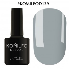 Гель-лак Komilfo Deluxe Series №D139 (темный серо-голубой, эмаль), 8 мл