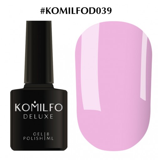 Гель-лак Komilfo Deluxe Series №D039 ( розово-лиловый, эмаль), 8 мл