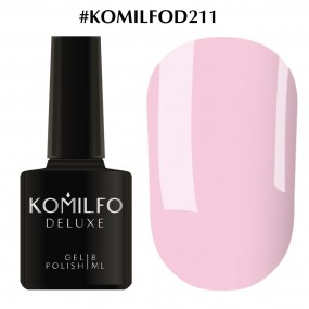 Гель-лак Komilfo Deluxe Series №D211 (світлий лілово-рожевий, емаль), 8 мл