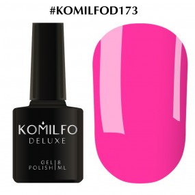 Гель-лак Komilfo Deluxe Series №D173 (яскравий насичений рожевий, неоновий, емаль), 8 мл