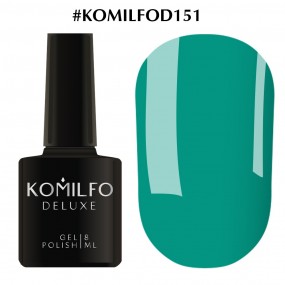 Гель-лак Komilfo Deluxe Series №D151 (темный бирюзово-зеленый, эмаль), 8 мл