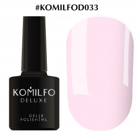 Гель-лак Komilfo Deluxe Series №D033 (світлий лілово-рожевий, емаль), 8 мл