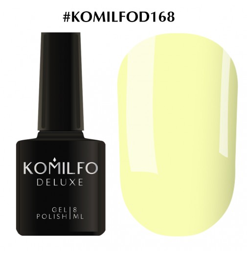 Гель-лак Komilfo Deluxe Series №D168 (теплий жовтий, емаль), 8 мл
