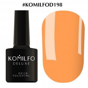 Гель-лак Komilfo Deluxe Series №D198 (насыщенный персиковый, эмаль), 8 мл