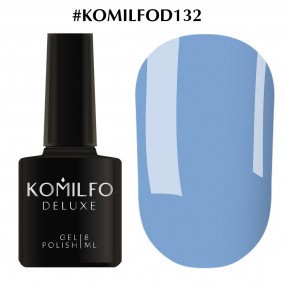 Гель-лак Komilfo Deluxe Series №D132 (яркий голубой, эмаль), 8 мл