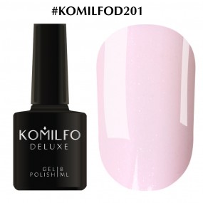 Гель-лак Komilfo Deluxe Series D201 (светло-розовый, с шиммером, для френча), 8 мл