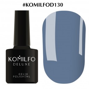Гель-лак Komilfo Deluxe Series №D130 (темний сіро-блакитний, емаль), 8 мл
