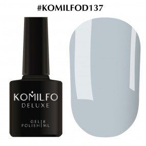 Гель-лак Komilfo Deluxe Series №D137 (світлий сіро-блакитний, емаль), 8 мл
