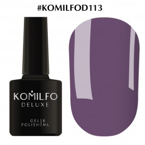 Гель-лак Komilfo Deluxe Series №D113 (темний сіро-аметистовий, емаль), 8 мл