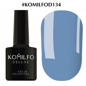 Гель-лак Komilfo Deluxe Series №D134 (ярко-голубой, эмаль), 8 мл