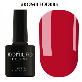 Гель-лак Komilfo Deluxe Series №D085 (малиново-червоний, емаль), 8 мл