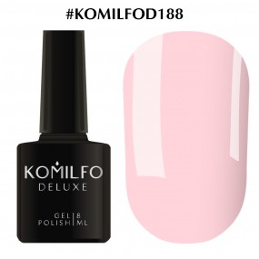 Гель-лак Komilfo Deluxe Series №D188 (пастельний світло-рожево-ліловий, емаль), 8 мл