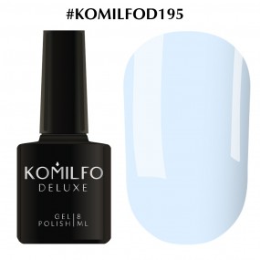 Гель-лак Komilfo Deluxe Series №D195 (пастельно-голубой, эмаль), 8 мл