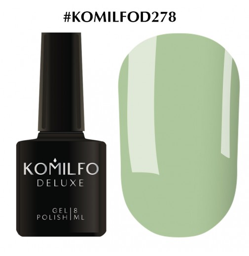 Гель-лак Komilfo Deluxe Series №D278 (оливка, эмаль), 8 мл