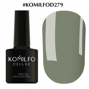 Гель-лак Komilfo Deluxe Series D279 (темная оливка, эмаль), 8 мл