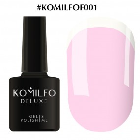 Гель-лак Komilfo French Collection F001 (бледный лилово-розовый, эмаль, для френча), 8 мл