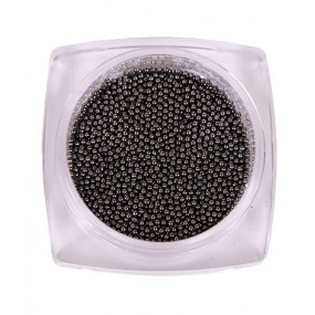 Komilfo бульонки (металлические) black nickel, 0,8 мм, 6 грамм